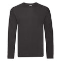 Black - Front - Fruit Of The Loom Mens Original Long Sleeve T-Shirt