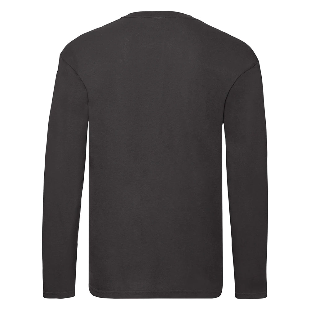 Black - Back - Fruit Of The Loom Mens Original Long Sleeve T-Shirt