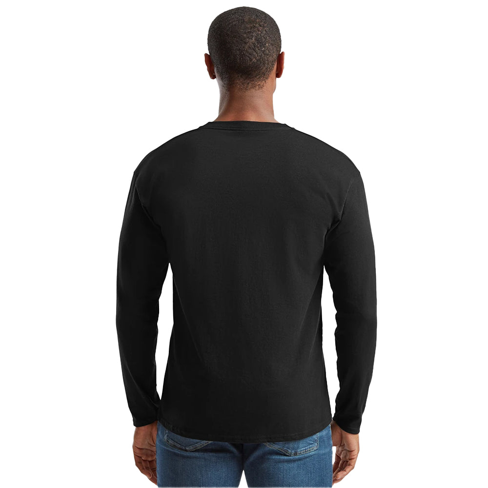 Black - Lifestyle - Fruit Of The Loom Mens Original Long Sleeve T-Shirt