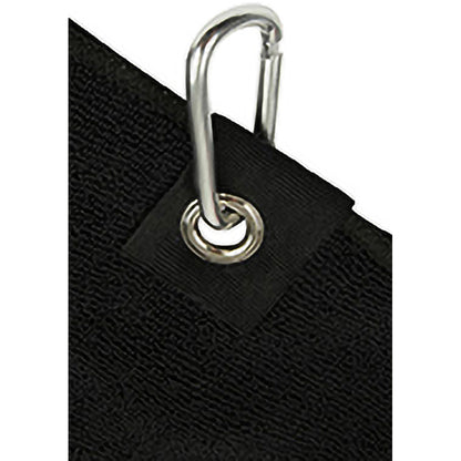 Black - Back - Towel City Microfibre Golf Towel