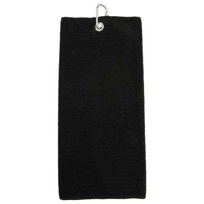 Black - Front - Towel City Microfibre Golf Towel