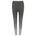 Dark Grey-Light Grey Marl - Front - Tombo Womens-Ladies Seamless Fade Out Leggings