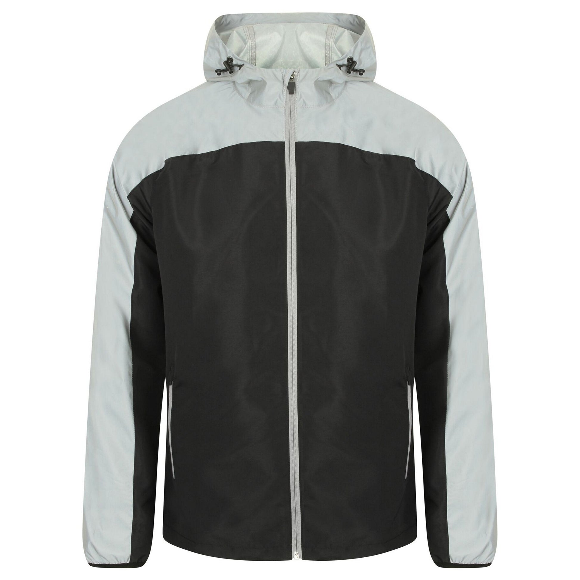 Black-Reflective - Front - Tombo Mens Hi-Vis Performance Jacket