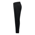 Black - Side - Tombo Childrens-Kids Slim Leg Training Pants