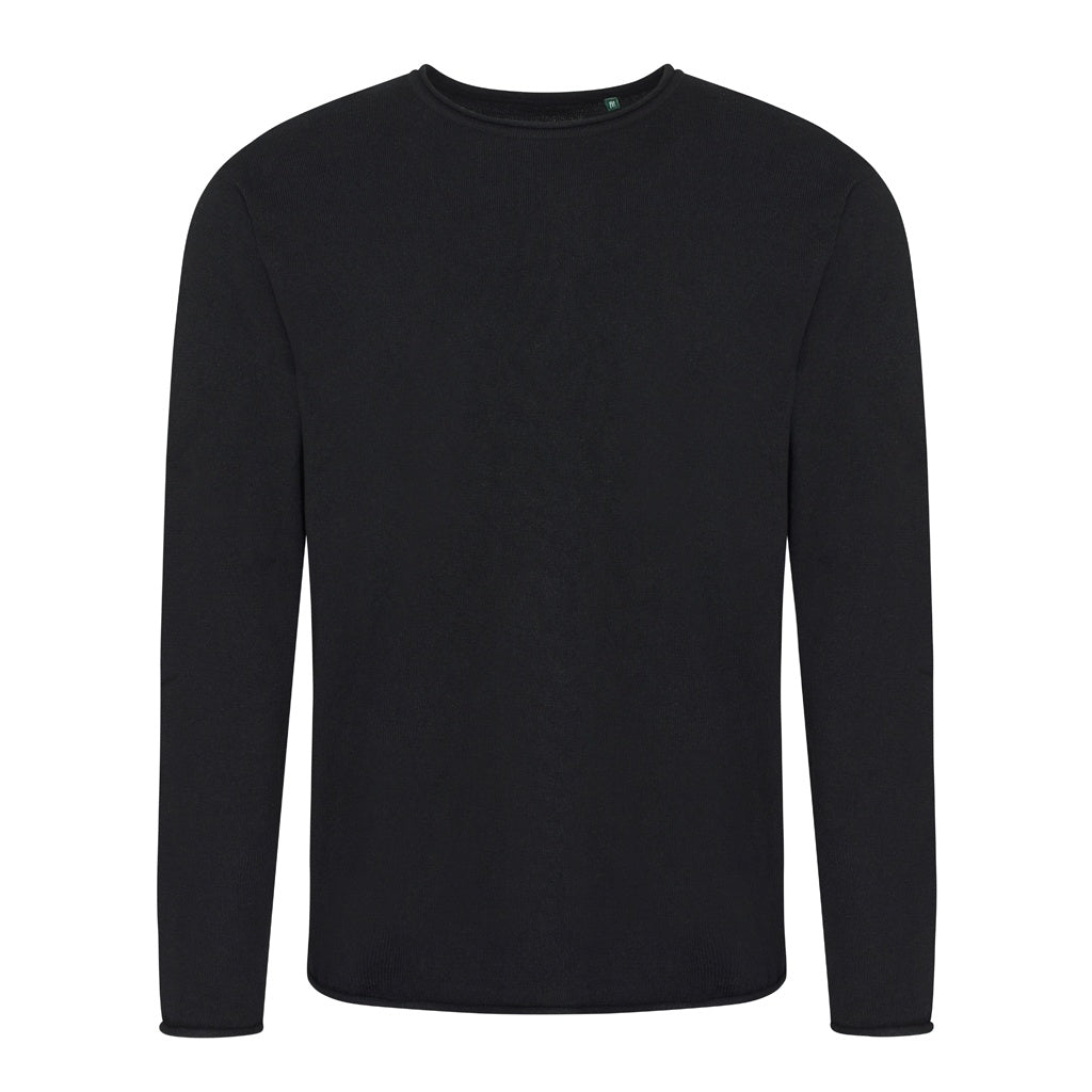 Black - Front - Ecologie Mens Arenal Lightweight Sweater