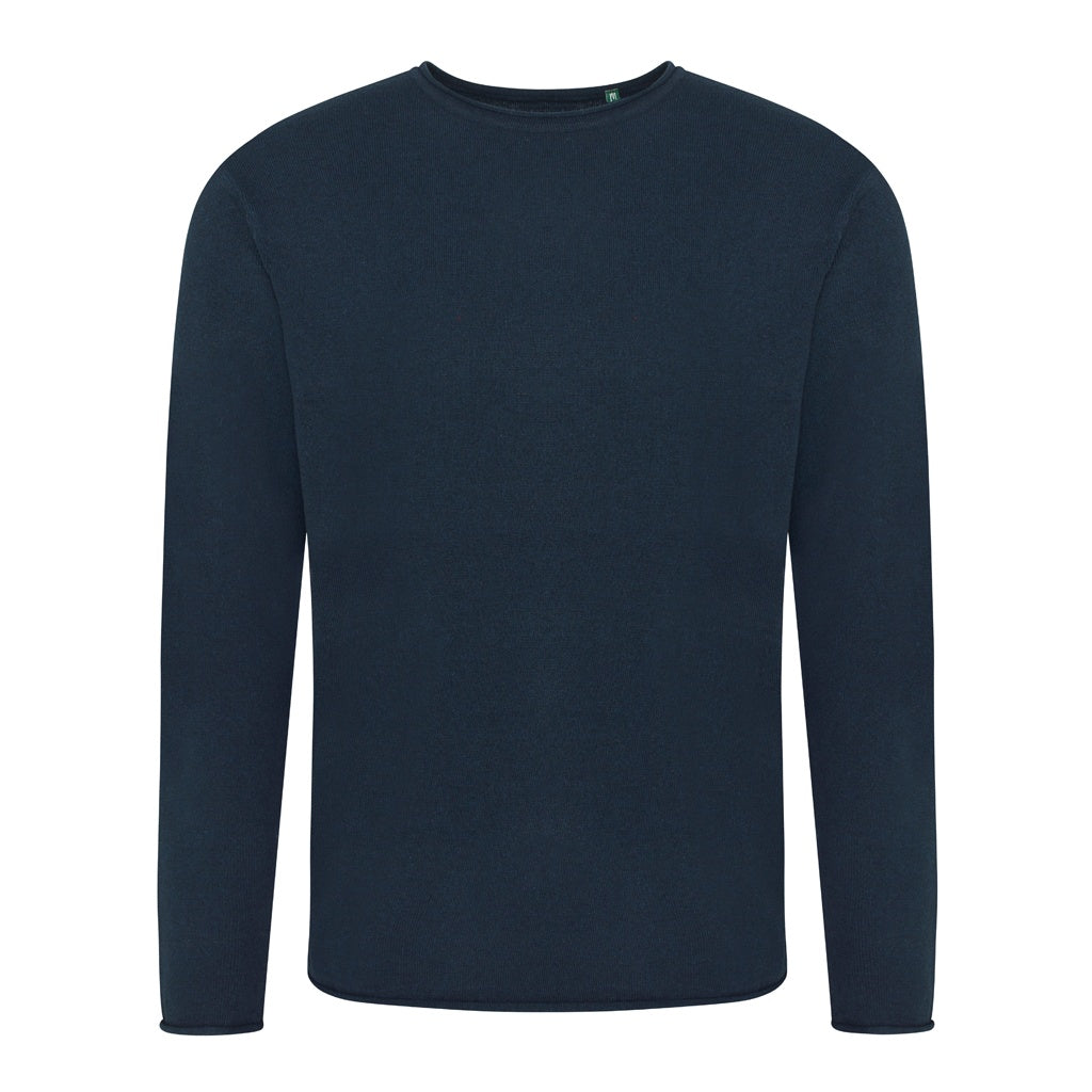 Navy - Front - Ecologie Mens Arenal Lightweight Sweater