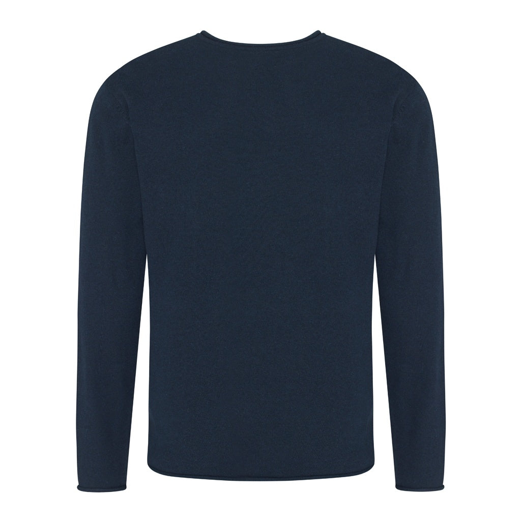 Navy - Back - Ecologie Mens Arenal Lightweight Sweater