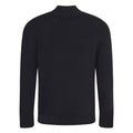 Black - Back - Ecologie Mens Wakhan Zip Neck Sweater