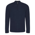 Navy - Front - Ecologie Mens Wakhan Zip Neck Sweater