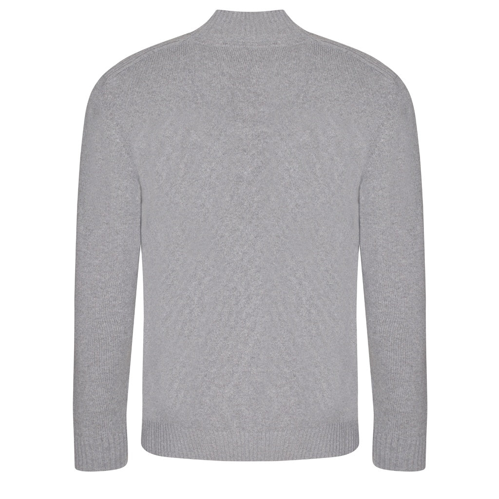 Heather - Back - Ecologie Mens Wakhan Zip Neck Sweater