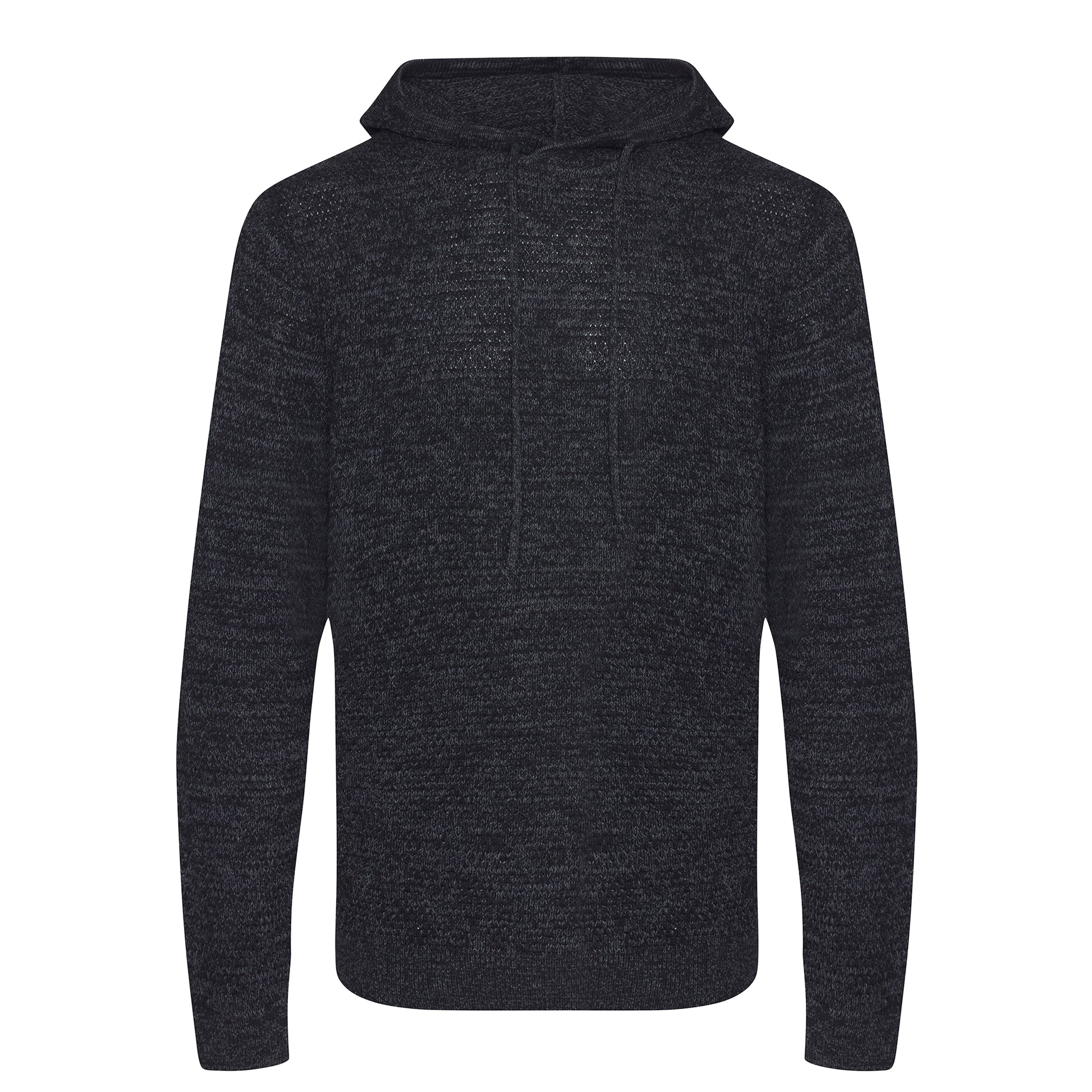 Charcoal-Black - Front - Ecologie Adults Unisex Iguazu Knitted Hoodie