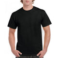 Black - Back - Gildan Mens Hammer Heavyweight T-Shirt