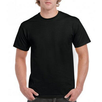 Black - Back - Gildan Mens Hammer Heavyweight T-Shirt