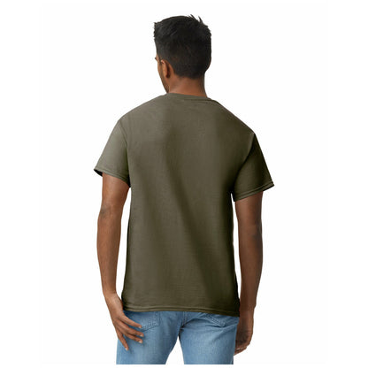 Olive Green - Back - Gildan Mens Hammer Heavyweight T-Shirt