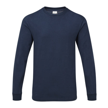 Sport Dark Navy - Front - Gildan Mens Hammer Heavyweight Long Sleeve T-Shirt