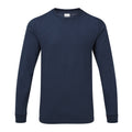 Sport Dark Navy - Front - Gildan Mens Hammer Heavyweight Long Sleeve T-Shirt