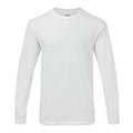 White - Front - Gildan Mens Hammer Heavyweight Long Sleeve T-Shirt