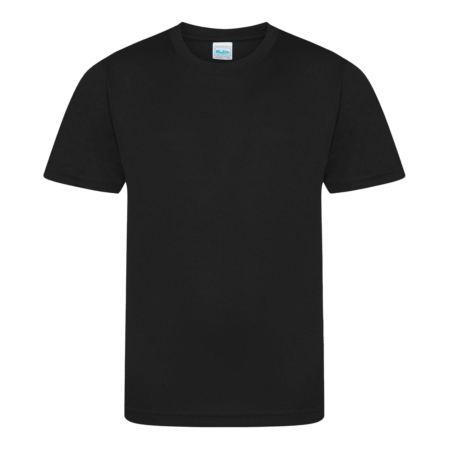 Jet Black - Front - AWDis Childrens-Kids Cool Smooth T-Shirt