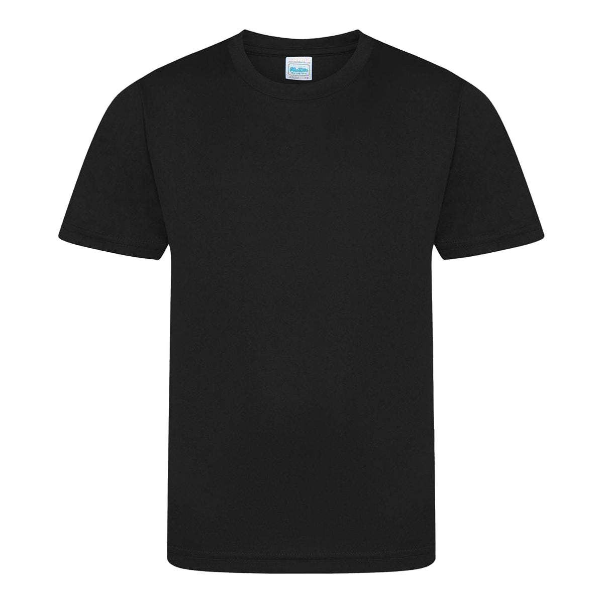 Jet Black - Front - AWDis Childrens-Kids Cool Smooth T-Shirt