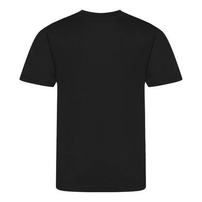 Jet Black - Back - AWDis Childrens-Kids Cool Smooth T-Shirt