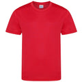 Red - Front - AWDis Childrens-Kids Cool Smooth T-Shirt