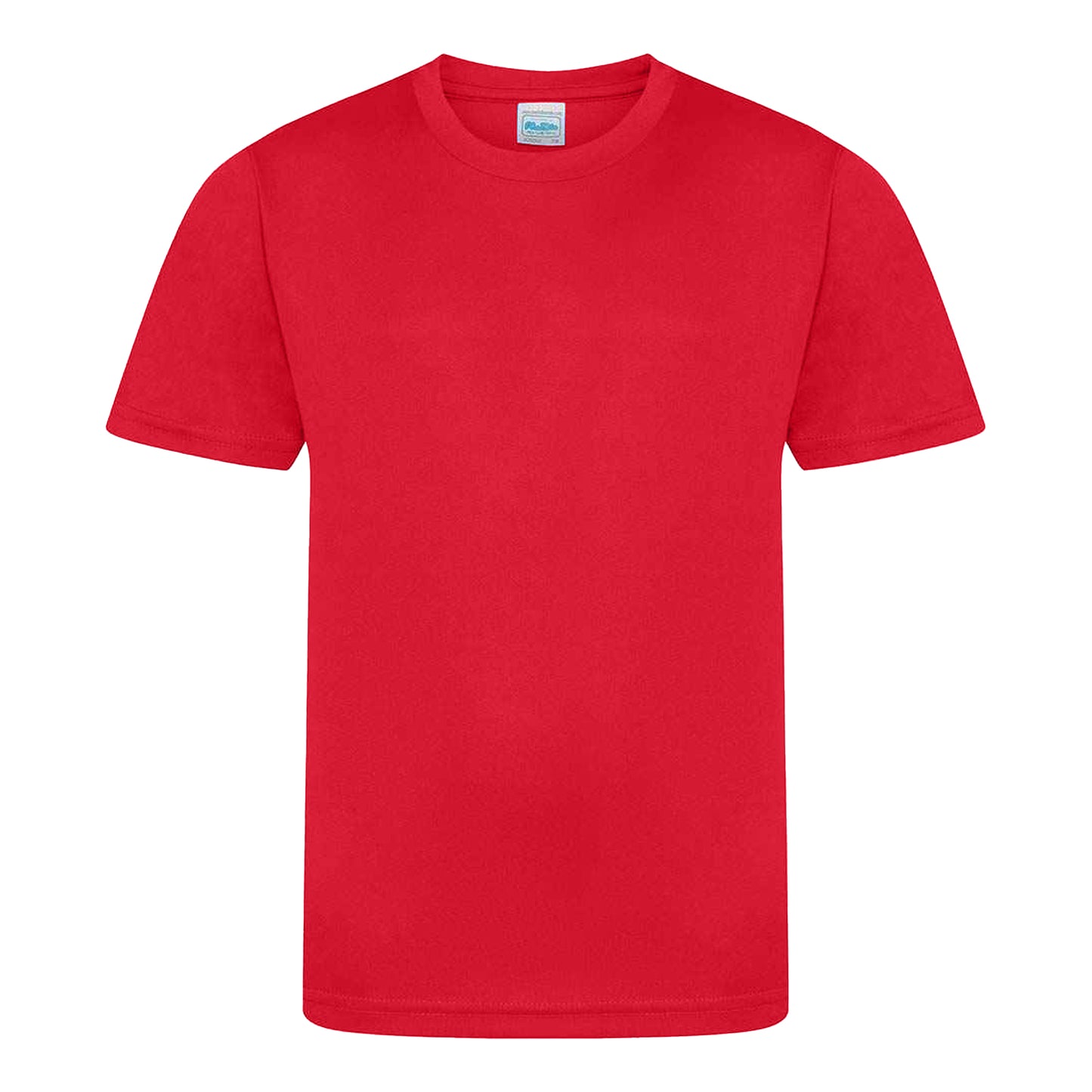 Red - Front - AWDis Childrens-Kids Cool Smooth T-Shirt