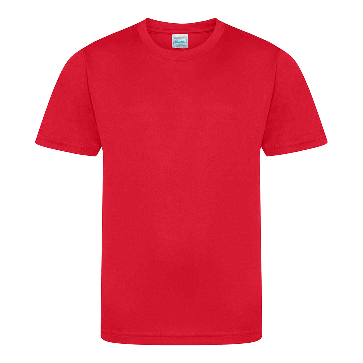 Red - Front - AWDis Childrens-Kids Cool Smooth T-Shirt