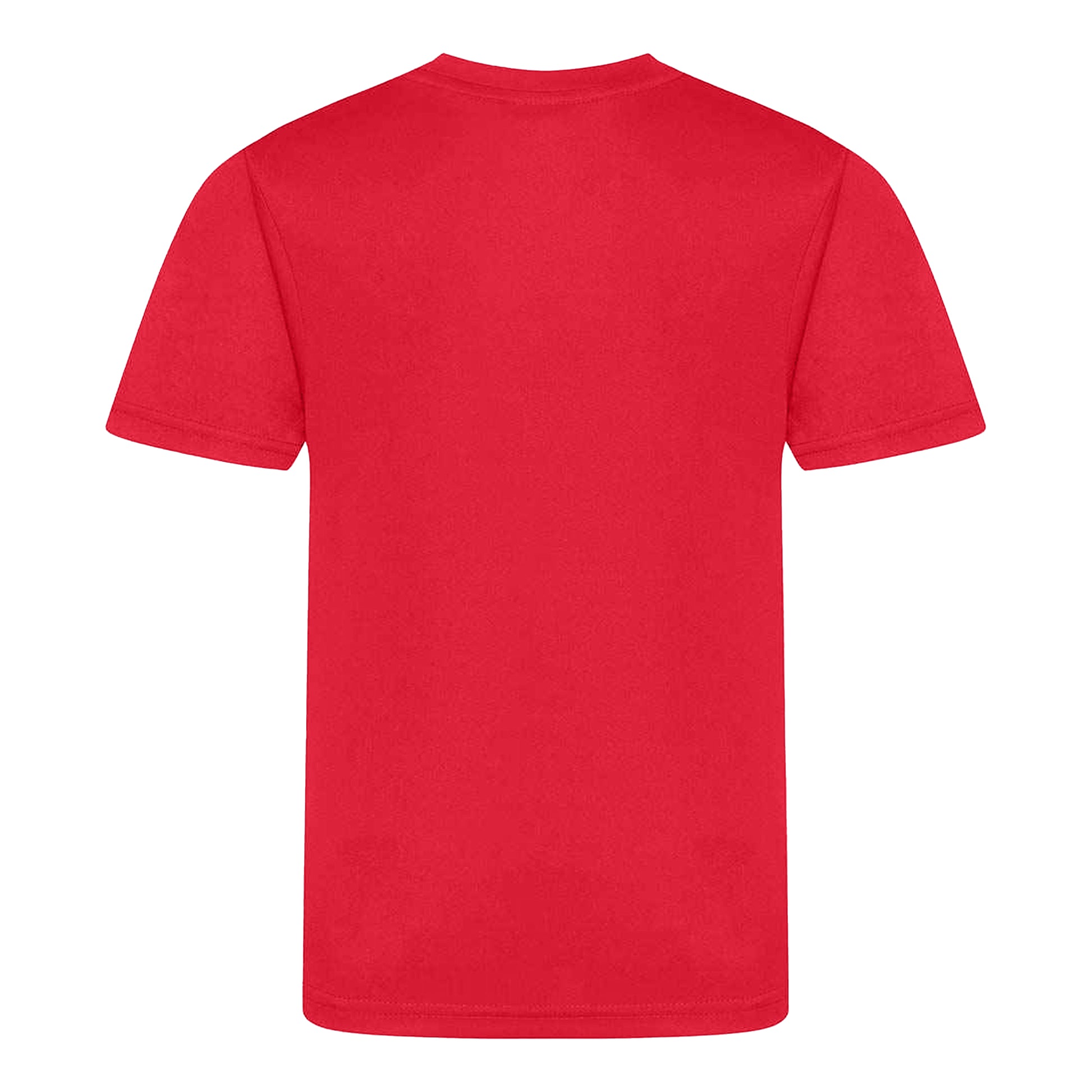 Red - Back - AWDis Childrens-Kids Cool Smooth T-Shirt
