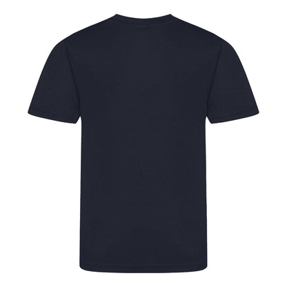 French Navy - Back - AWDis Childrens-Kids Cool Smooth T-Shirt