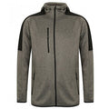 Dark Grey Marl-Black - Front - Finden & Hales Mens Active Soft Shell Jacket