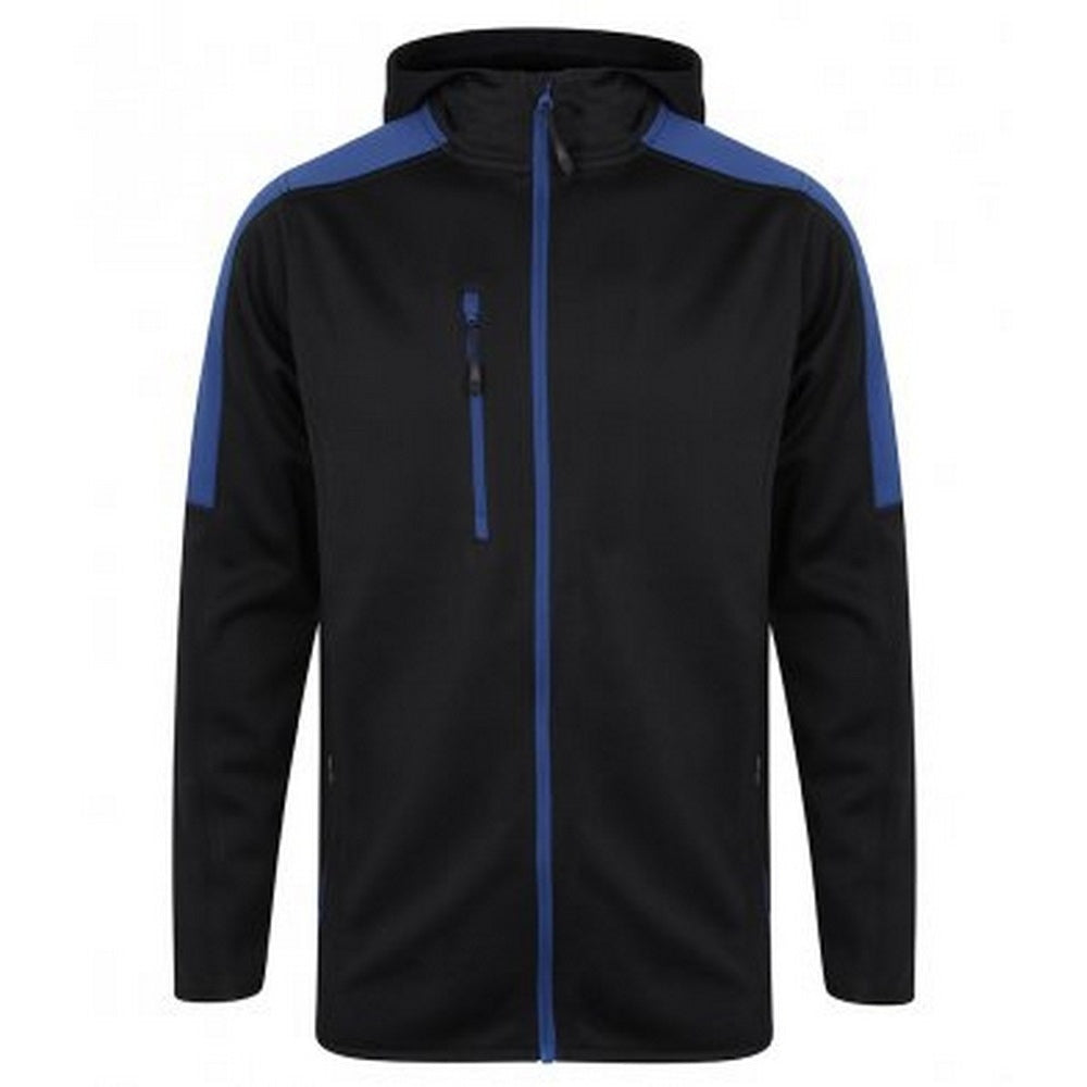 Navy-Royal - Front - Finden & Hales Mens Active Soft Shell Jacket