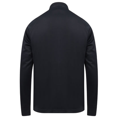 Navy-Navy - Back - Finden & Hales Mens Knitted Tracksuit Top