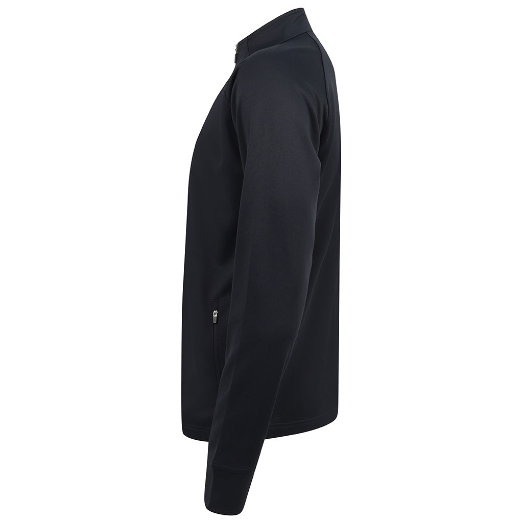 Navy-Navy - Side - Finden & Hales Mens Knitted Tracksuit Top