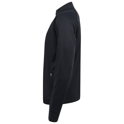 Navy-Navy - Side - Finden & Hales Mens Knitted Tracksuit Top