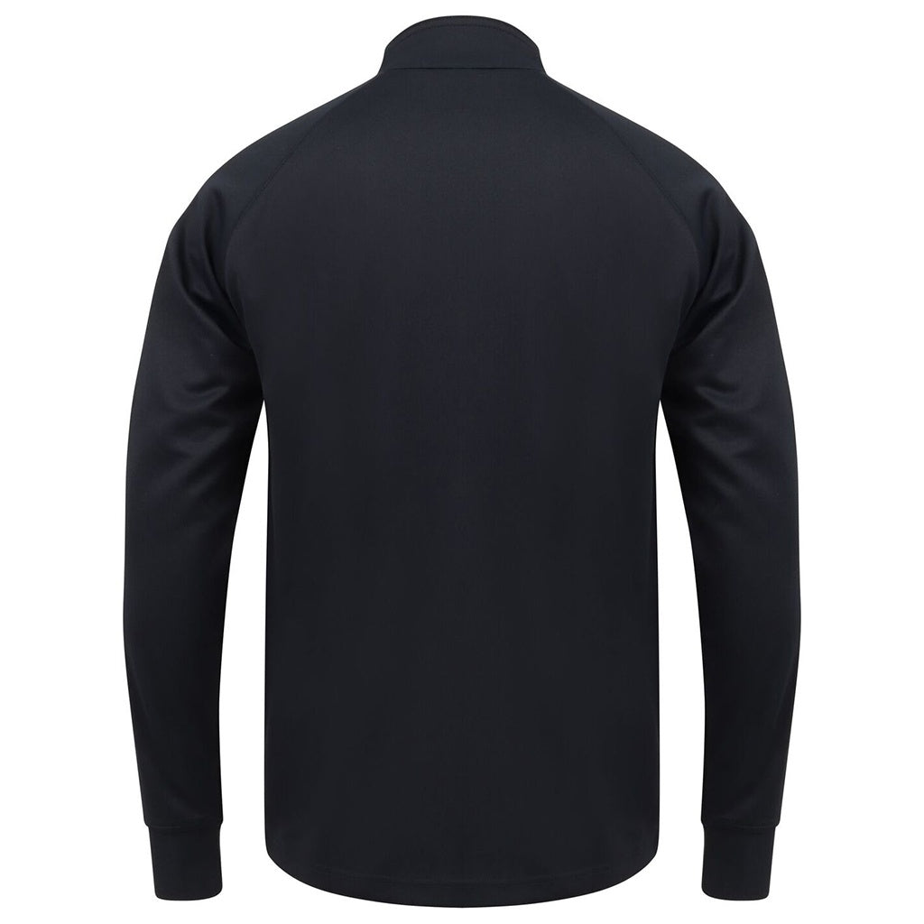 Navy-White - Back - Finden & Hales Mens Knitted Tracksuit Top