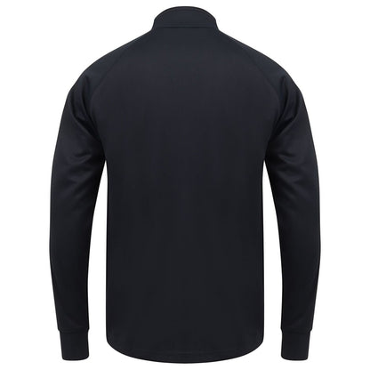 Navy-White - Back - Finden & Hales Mens Knitted Tracksuit Top