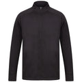 Black-Black - Front - Finden & Hales Mens Knitted Tracksuit Top