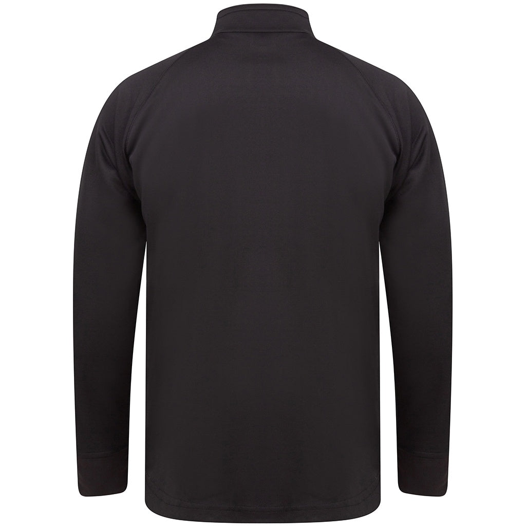 Black-Black - Back - Finden & Hales Mens Knitted Tracksuit Top