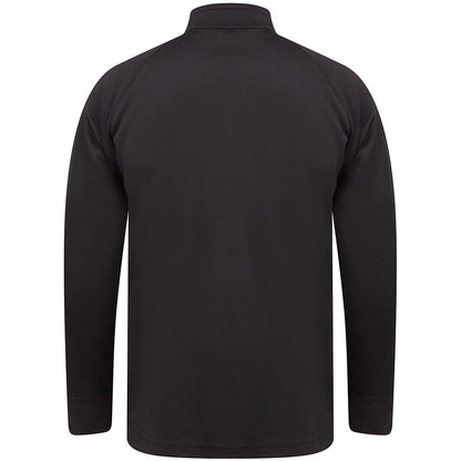Black-Black - Back - Finden & Hales Mens Knitted Tracksuit Top