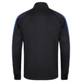 Navy-Royal - Back - Finden & Hales Mens Knitted Tracksuit Top