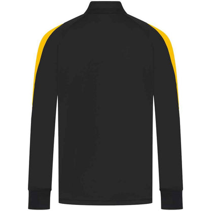 Black-Gold - Back - Finden & Hales Mens Knitted Tracksuit Top