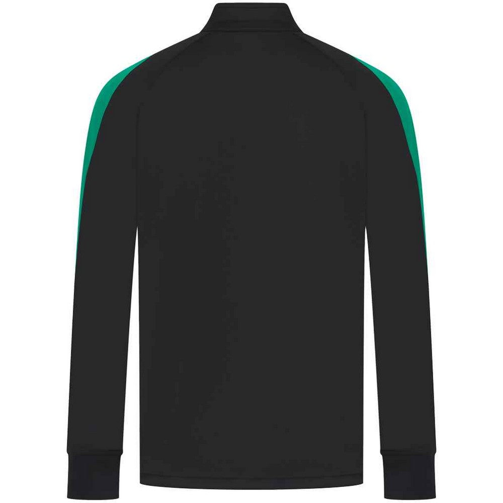 Black-Emerald - Back - Finden & Hales Mens Knitted Tracksuit Top