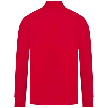 Red-White - Back - Finden & Hales Mens Knitted Tracksuit Top