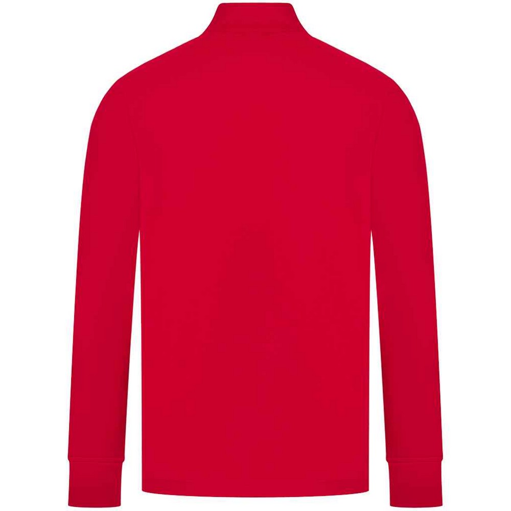 Red-White - Back - Finden & Hales Mens Knitted Tracksuit Top