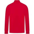 Red-White - Back - Finden & Hales Mens Knitted Tracksuit Top