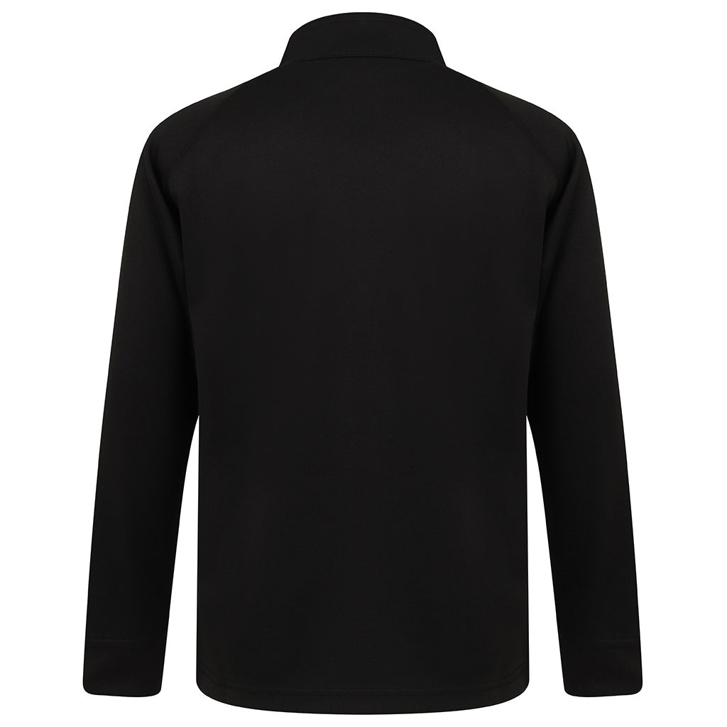 Black-Black - Back - Finden & Hales Childrens-Kids Boys Knitted Tracksuit Top