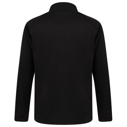 Black-Black - Back - Finden & Hales Childrens-Kids Boys Knitted Tracksuit Top