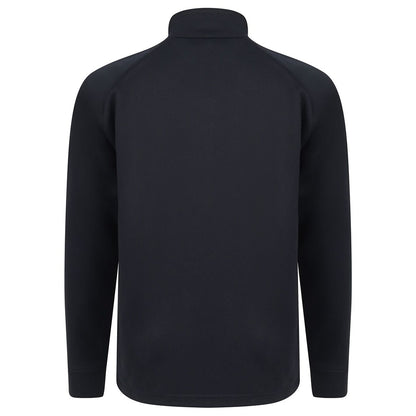 Navy-Navy - Back - Finden & Hales Childrens-Kids Boys Knitted Tracksuit Top