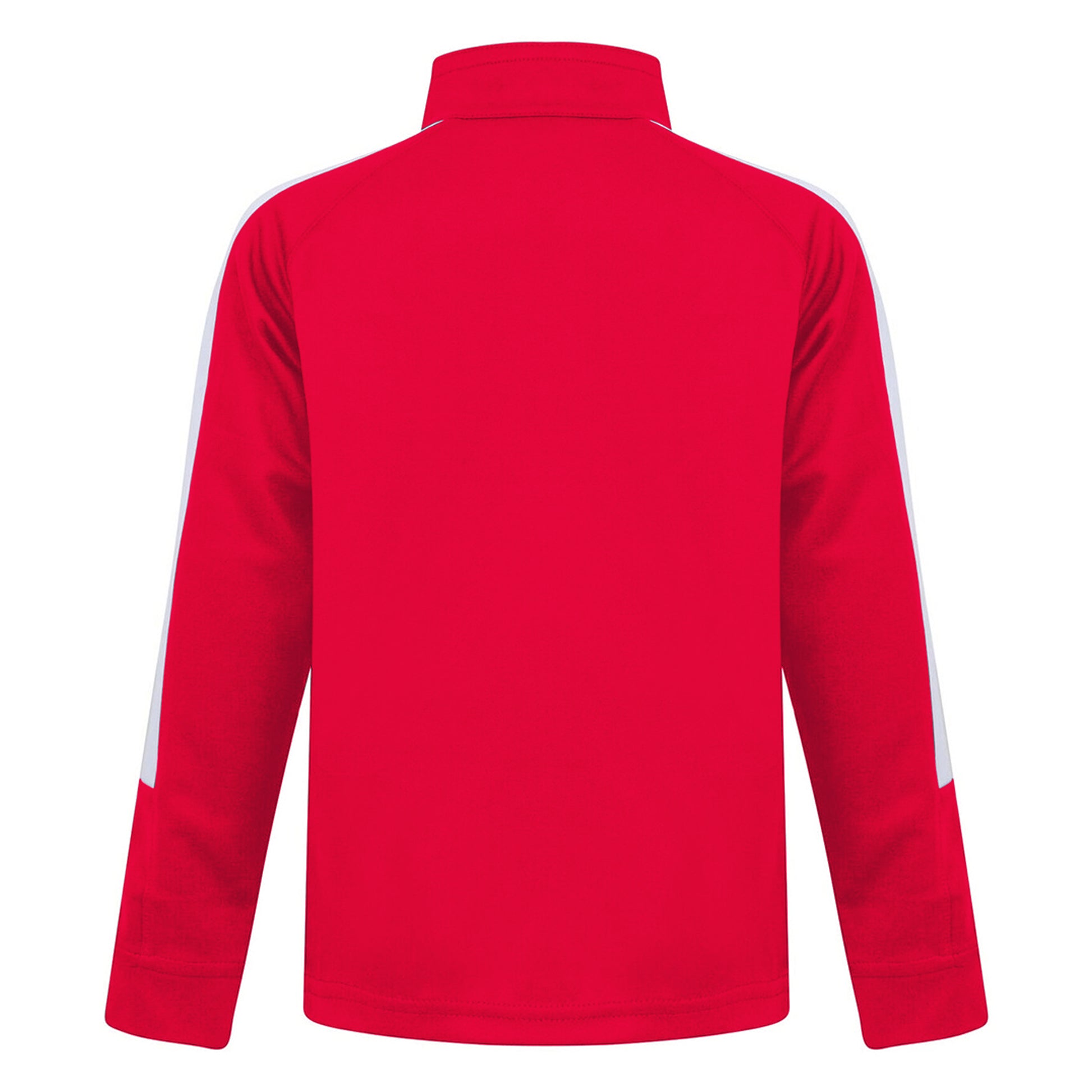 Red-White - Back - Finden & Hales Childrens-Kids Boys Knitted Tracksuit Top