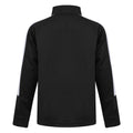 Black-White - Back - Finden & Hales Childrens-Kids Boys Knitted Tracksuit Top